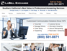 Tablet Screenshot of labellexchange.com